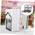 SHINEOFI 2pcs Metal Book Organizers for Office and Home Decorative File Book Stands Bookends for Desk Study and Living