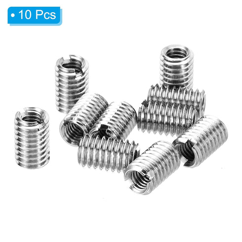 PATIKIL 10 Pcs Thread Adapters Sleeve Reducing Nut, M6*1 Male to M4*0.7 Female Stainless Steel Fastener