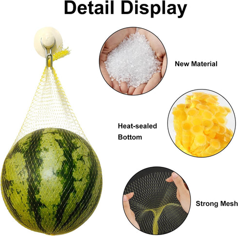 Sopoloray 100Pcs Bags,20 Inch Packing Produce Mesh Seafood Boil Bags Supplies Net,Reusable Mesh Nylon Netting Bulk