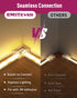 EMITEVER 8mm LED Strip Connectors, 12pcs, T-Shaped Gapless Connection Solderless Transparent Tape Light Connectors