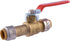 SharkBite Max 1/2 Inch Slip Ball Valve, Push to Connect Brass Plumbing Fitting