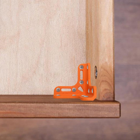 HELAIMAY 2 Right Angle Corner Brackets, Repairing Wooden Furniture Corner Connectors, Universal Triangular Support
