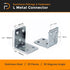 20 Pack Sets 1.4" 1.2" 90 L Bracket Corner Brace Metal x - L Brackets for Shelves - L Metal Connector - Stainless Steel
