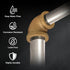 Everflow Supplies BRRL1004-NL 3/4-Inch Brass 90-Degree Reducing Elbow, No Lead, 1 X
