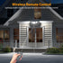 4500LM 3 IP65 3 1 Pack Onforu Solar Lights Outdoor, Heads Security Lights with Remote Control, Waterproof Motion Sensor