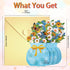 Caughttui 3D Blue Daisy Pop Up Card - Floral Vase Card, Paper Flower Gifts for Women, Mom, Wife, Grandma (Get Well