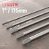 YESWELDER 10-pk TIG Welding Tungsten Electrode 2% Ceriated 1/16" x 7" (Gray, WC20/EWCe-2)