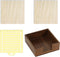 Buqoo Wood Sticky Note Holder with Metal Stencil, 2 Sticky Notes 3"x3", Organizer for To Do Lists