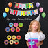 Donut Happy Birthday Bulletin Board Set, Let's Celebrate Happy Birthday Balloon Donut Accents for Classrooms
