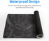 Topographic Contour Extended Big Mouse Pad, 27.6x11.8 Inch Gaming Desk Pad with Non-Slip Base and Stitched Edge