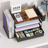 4-Tier gianotter Wood Desk Organizers and Accessories with File Holder, Desk Accessories & Workspace Organizers