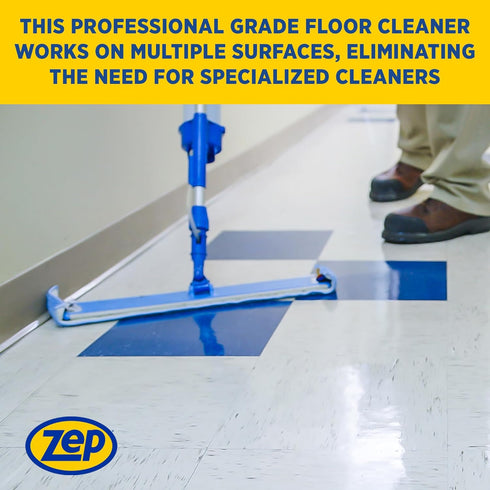 1 2) ECZUMSF1282 Zep Spray Mop Refill and Floor Cleaner - Gallon (Case of - Professional Grade Versatile Multi Surface