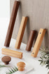 PIYYQNY 6 Pack 64mm/2.5 Inches) Cabinet Hardware Natural Wood Cabinet Pulls Drawer Wardrobe Wooden Handles Suitable