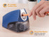 Bostitch Office Personal Electric Pencil Sharpener, Powerful Stall-Free Motor, High Capacity Shavings Tray, 7Yr Warranty, Navy Blue (EPS4-KTBLUE)