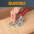 POWERTEC 1PK Toggle Clamp, 700 lbs Holding Capacity, 431 Adjustable U Bolt Latch with Antislip Hand Grip for Woodworking