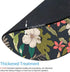 Tropical Flower Mouse Pad, Round Floral Print Mouse Mat for Office Present and Desk Accessories