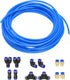 uxcell Pneumatic Air Hose Tubing PU Air Compressor Tube 4mm ID x 6mm OD x 10m Pipe Blue