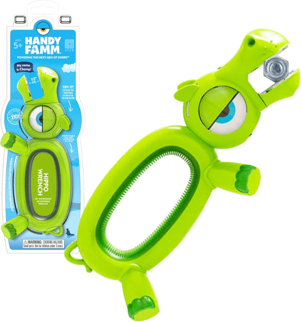 Handy Famm Hippo Kid Safe Adjustable Wrench, Real DIY Tool for Kids