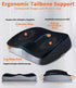 OKEJUNYE Tailbone Memory Foam Seat Cushion, Large Office Chair Cushions Chair Pad for Sciatica Coccyx Lower Back Pain