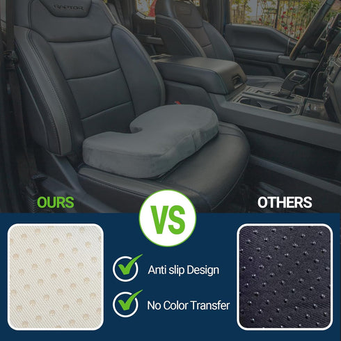 Gel Seat Cushion for Office Chair, Non-Slip Gel Memory Foam Coccyx Cushion for Tailbone Pain Relief, Desk Chair Car