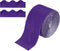 YOKIVE Bulletin Board Border Roll - Dark Purple Scalloped Cork Board Trim Edge, Great for Classroom Decor (4 Inch x