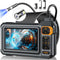Borescope Dual Lens Endoscope Camera with Light, 4.3" IPS 1920P HD Inspection