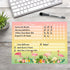 Dry Erase Whiteboard Task Planner, Removable Adhesive Decal, Fine-Tip Magnetic Marker Included, 9 x 12 inches