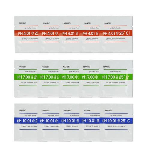 15 Pack of pH Meter Buffer Solution Powder for Precise PH Meter,5