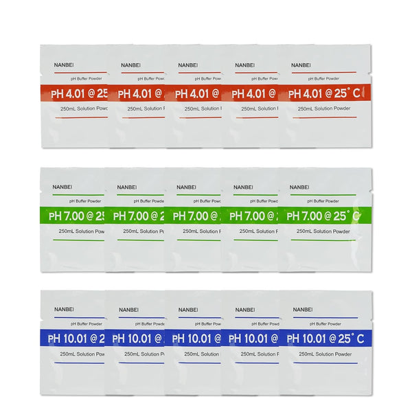 15 Pack of pH Meter Buffer Solution Powder for Precise PH Meter,5