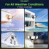 120V, 3CCT 3000K/4000K/6500K Light,ETL,3 40W 4500LM ALUSSO Motion Sensor Outdoor Lights Hardwired(Not Solar),Flood
