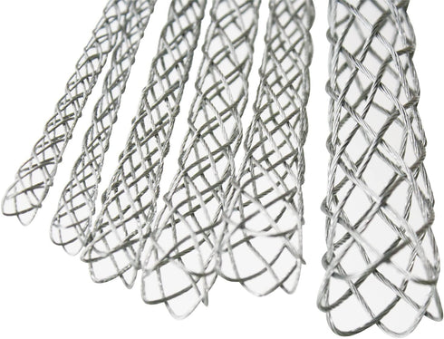 Black Cable Pulling Grip Sock Kit, Flexible Eye Mesh Rope, Galvanizing Steel Antislip Pipe Wire Pulling Grips Set