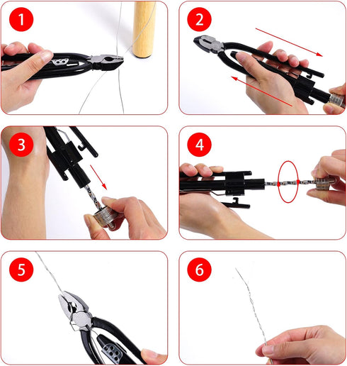 6 Inch Safety Wire Pliers, Heavy Duty Wire Twisting Tool with 25' Stainless Steel Wire for Aircraft Machinery Vehicles