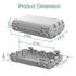 Outdoor Waterproof Electrical Cord Box, Large Extension Cord Cover for Power Strip, IP54 Water-Resistant - Grey