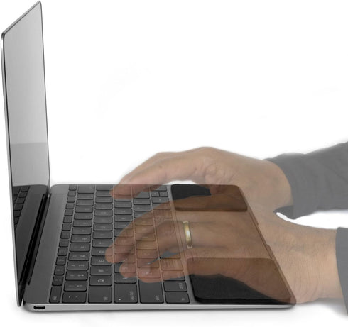 GRIFITI Small Slim Palm Pads Notebook Wrist Rest with Tacky Silicone for Computer MacBook & Laptop Keyboard Typing Pad