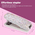 TISHAA Bling Crystal Rhinestone Full Size Stapler for Work, Office (White Base)