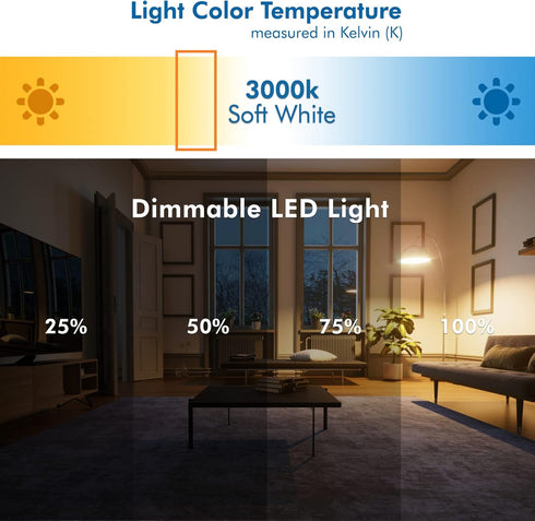 Xtricity R14 LED Light Bulb, 4.5W (40W Equivalent), Dimmable, 300 Lumens, 3000k Soft White, E26 Medium Base, 6 Pack