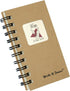 Write it Down series by Journals Unlimited, Mini-Size 3”x5”, Guided Wine Journal, Kraft Hard Cover, Made in USA