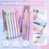 52PCS 12 8 6 6 0.5 0.7 mm Set Nicpro Aesthetic School Supplies with Cute Pencil Case, Color Pastel Highlighter, Gel