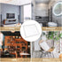 11.81X11.81In Translucent Square Recessed Ceiling Light Cover Aluminum Buckle Plate Frosted Lampshade Trim