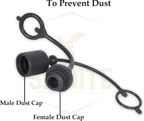 2 Set 1/2 Tractor Hydraulic Coupler Male Dust Cap and Female Plug Cover, ISO A Quick Disconnects Port Plug Fittings
