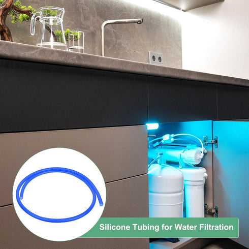 5/16"(8mm) 3/8"(10mm) 3ft(1 M METERXITY Silicone Tubing, ID x OD Silicone Rubber Vacuum Tube, M) High Temp Water Air