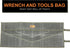 Wrench Pouch 26 Pocket Tool Organizer, 100% Cotton Waxed Canvas, SAE & Metric Roll Up Pouch