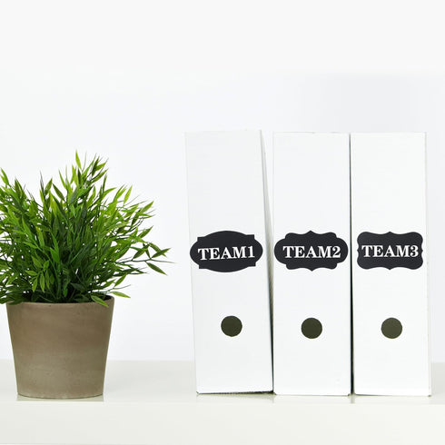 Mr. Pen Chalkboard Labels - 100pc Assorted Shapes with 1 White Chalk Marker and Small Towel for Storage Bins
