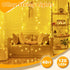 Ollny String Lights 120LED 40FT, Warm White Fairy Lights Waterproof Connectable Timer, 8 Modes Plug in Christmas Lights for Bedroom Outdoor Party Indoor Outside Decorations by Ollny