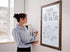 Real Wooden Framed Magnetic Dry Erase Whiteboard, 24" x 36", Vertical/Horizontal Mount, Includes Black Marker, Eraser,
