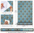 Y9832 Damask Peel and Stick Wallpaper, 17.7" x 9.8ft, Light Blue Removable Contact Paper for Furniture
