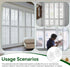IFERLA 4, Vinyl Shutter Tilt Bar End Cap Variety Plantation Shutter Repair Kit Fit Plantation/Hunter Douglas/Breezeway