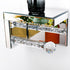 TACIDON Crystal Crush Diamond Toilet Paper Holder with Mirrored Shelf. Silver Modern Toilet Paper Holder Wall Mounted