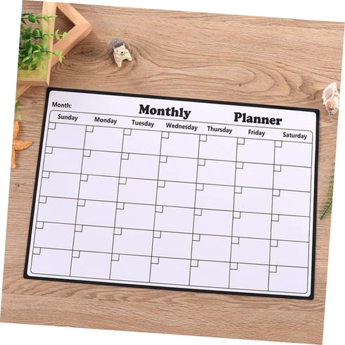 NUOBESTY Magnetic Whiteboard Message Board, Rewritable Poster Board, Magnetic Dry Erase Calendar for Fridge