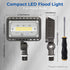 20W IP65 180Knuckle, 2800LM 120V 5000K 2 Pack, CINOTON LED Flood Lights Outdoor, Waterproof Exterior Security Wall